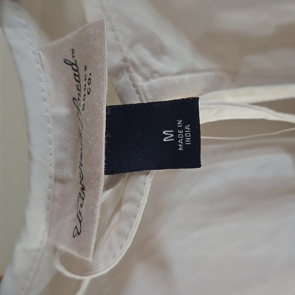 Boho Medium Embroidered Cream Womens Viral New Summer Granola Blouse - Picture 9 of 13